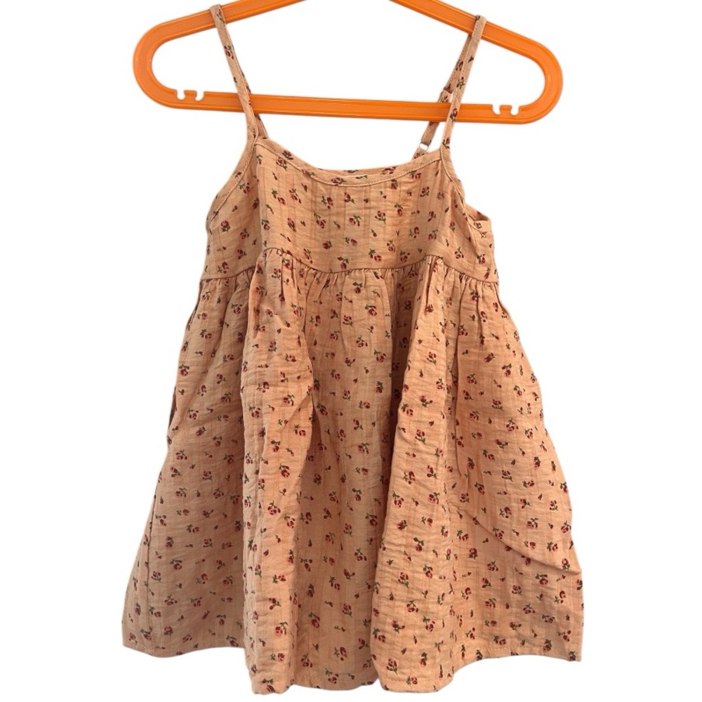 Toddler Girls Printed Roses Summer Dress